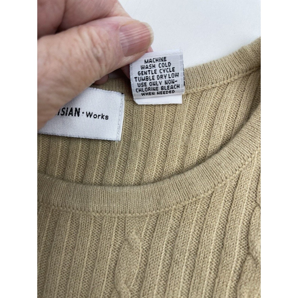 Parisian Works- Round Neck Pullover TwinSet Camel Med. READ - Picture 9 of 13